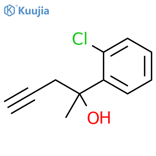 2-(2-Chlorophenyl)-4-pentyn-2-ol structure
