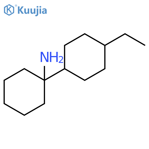 1-(4-ethylcyclohexyl)cyclohexan-1-amine structure