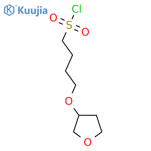 4-(oxolan-3-yloxy)butane-1-sulfonyl chloride structure