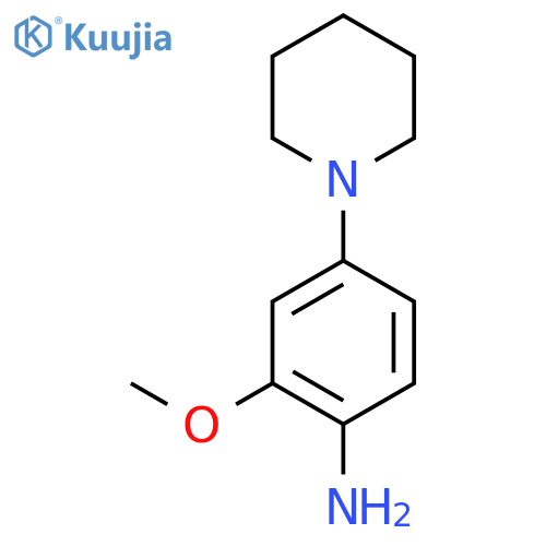 2-Methoxy-4-(piperidin-1-yl)aniline structure