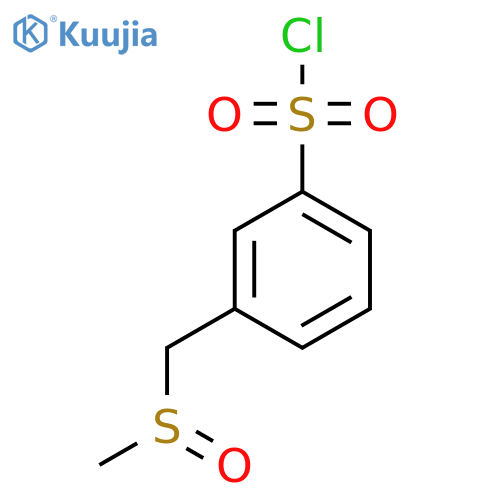 3-(METHANESULFINYLMETHYL)BENZENE-1-SULFONYL CHLORIDE structure