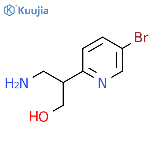 3-Amino-2-(5-bromopyridin-2-yl)propan-1-ol structure