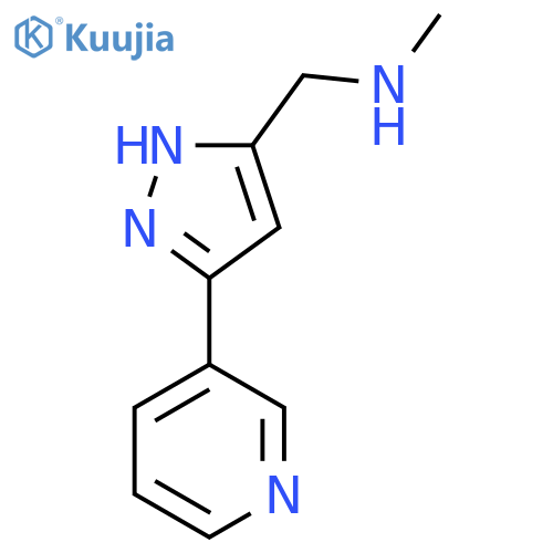 N-Methyl-1-(3-(pyridin-3-yl)-1H-pyrazol-5-yl)methanamine structure