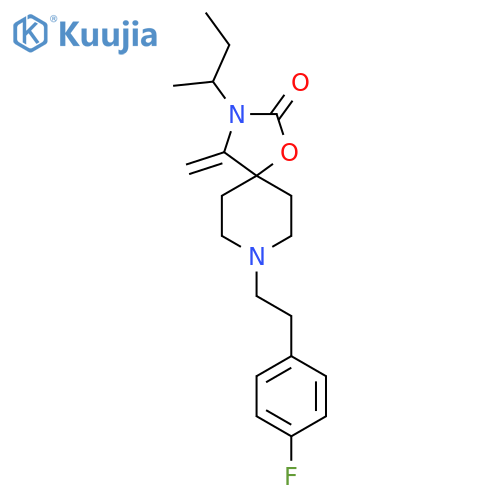 1-Oxa-3,8-diazaspiro[4.5]decan-2-one,3-butyl-8-[2-(4-fluorophenyl)ethyl]-4-methylene- structure