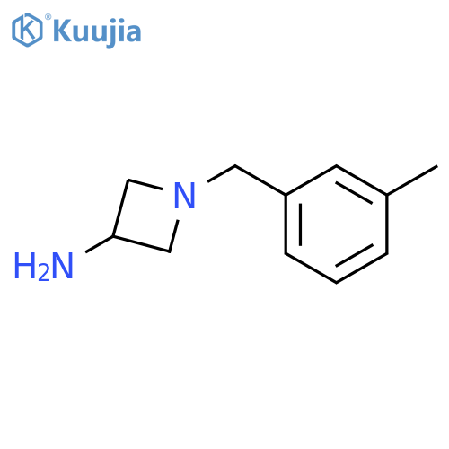 1-[(3-methylphenyl)methyl]azetidin-3-amine structure