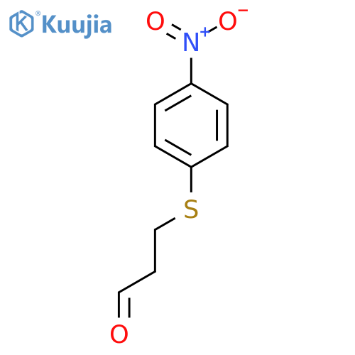 3-((4-Nitrophenyl)thio)propanal structure