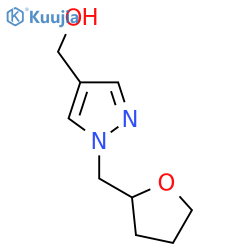 (1-((Tetrahydrofuran-2-yl)methyl)-1H-pyrazol-4-yl)methanol structure