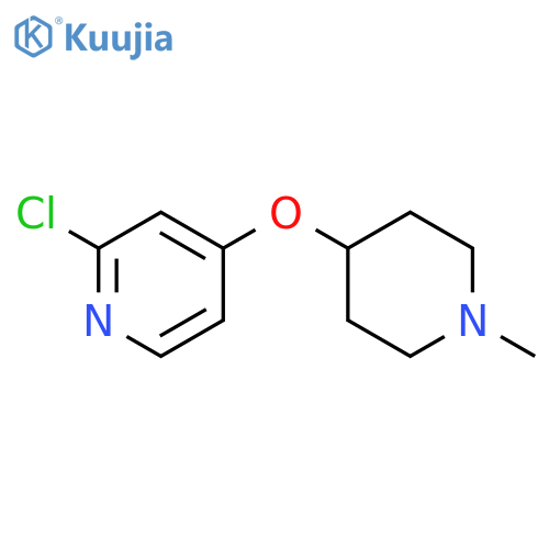 2-chloro-4-[(1-methylpiperidin-4-yl)oxy]pyridine structure