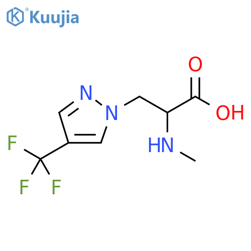 2-(methylamino)-3-4-(trifluoromethyl)-1H-pyrazol-1-ylpropanoic acid structure