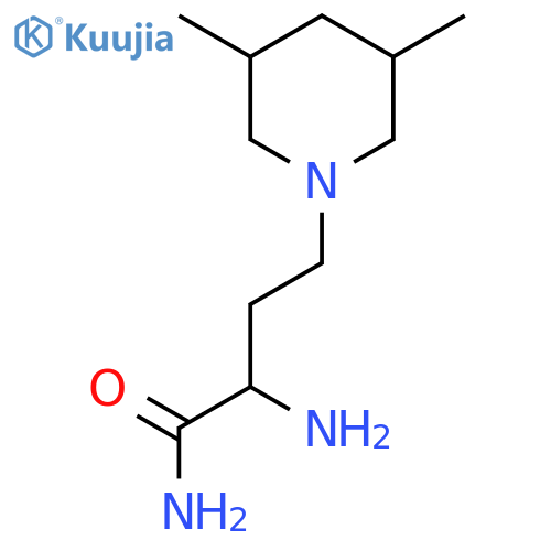 2-Amino-4-(3,5-dimethylpiperidin-1-yl)butanamide structure