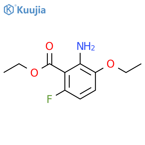 Benzoic acid, 2-amino-3-ethoxy-6-fluoro-, ethyl ester structure