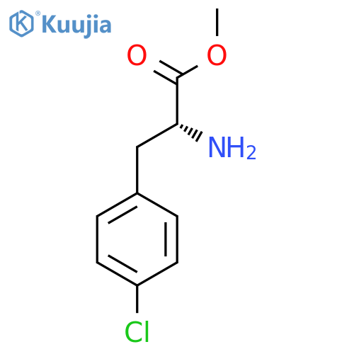 methyl (2R)-2-amino-3-(4-chlorophenyl)propanoate structure