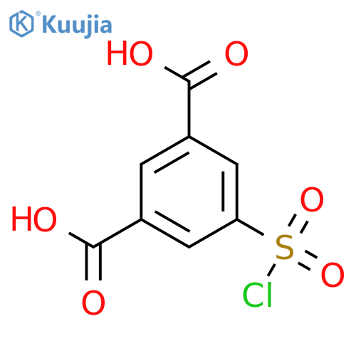 5-(chlorosulfonyl)benzene-1,3-dicarboxylic acid structure