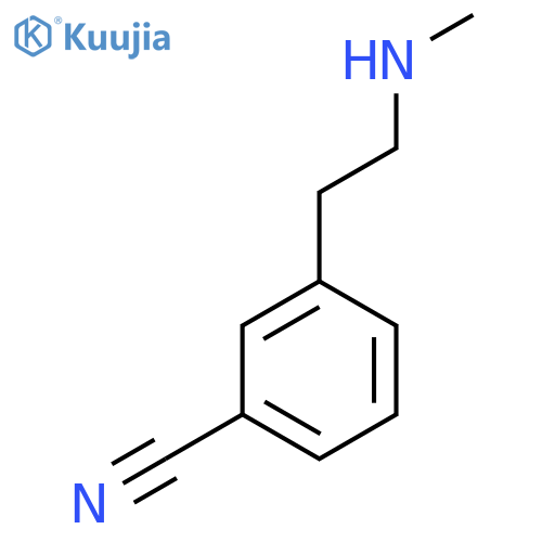 3-2-(methylamino)ethylbenzonitrile structure