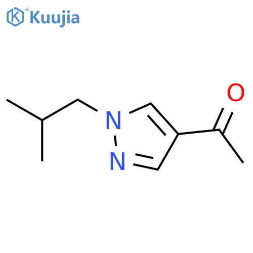 1-[1-(2-methylpropyl)-1H-pyrazol-4-yl]ethan-1-one structure