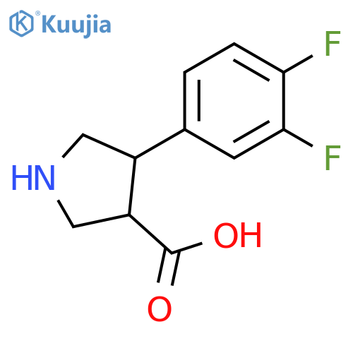 4-(3,4-Difluorophenyl)pyrrolidine-3-carboxylic Acid structure