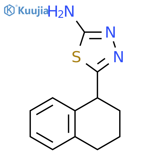5-(1,2,3,4-tetrahydronaphthalen-1-yl)-1,3,4-thiadiazol-2-amine structure