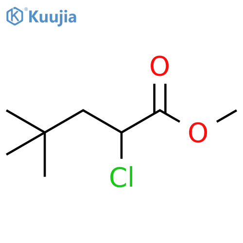 methyl 2-chloro-4,4-dimethylpentanoate structure