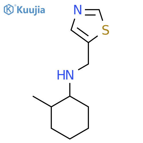 2-methyl-N-[(1,3-thiazol-5-yl)methyl]cyclohexan-1-amine structure