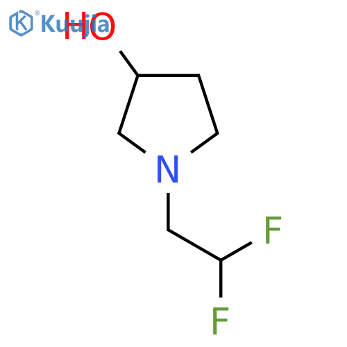 1-(2,2-Difluoroethyl)pyrrolidin-3-ol structure