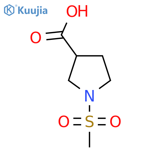 1-Methanesulfonylpyrrolidine-3-carboxylic acid structure
