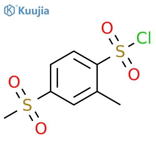 4-METHANESULFONYL-2-METHYLBENZENE-1-SULFONYL CHLORIDE structure
