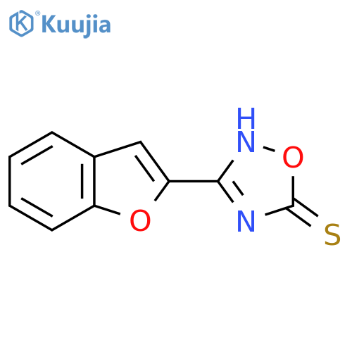 3-(1-Benzofuran-2-yl)-1,2,4-oxadiazole-5-thiol structure