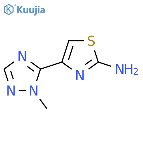 4-(1-methyl-1H-1,2,4-triazol-5-yl)-1,3-thiazol-2-amine structure