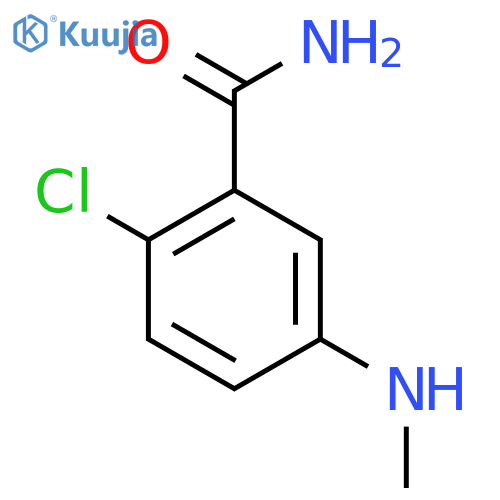 2-chloro-5-(methylamino)benzamide structure