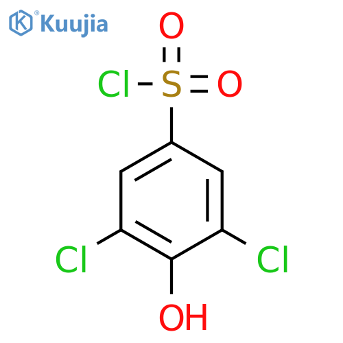3,5-Dichloro-4-hydroxybenzene-1-sulfonyl chloride structure