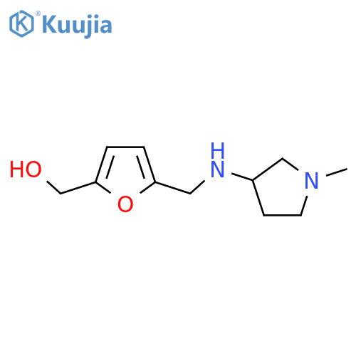 (5-{(1-methylpyrrolidin-3-yl)aminomethyl}furan-2-yl)methanol structure