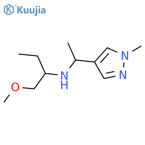 (1-methoxybutan-2-yl)1-(1-methyl-1H-pyrazol-4-yl)ethylamine structure