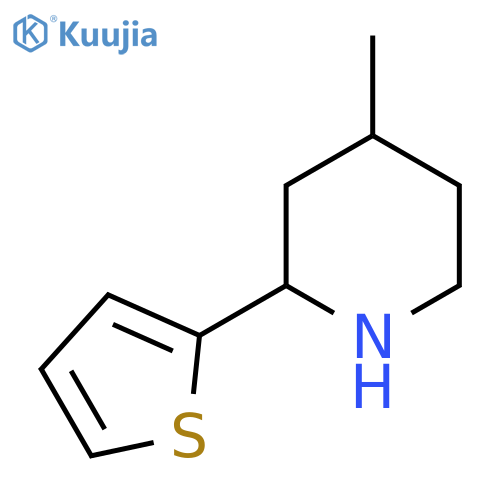 4-Methyl-2-(thiophen-2-yl)piperidine structure