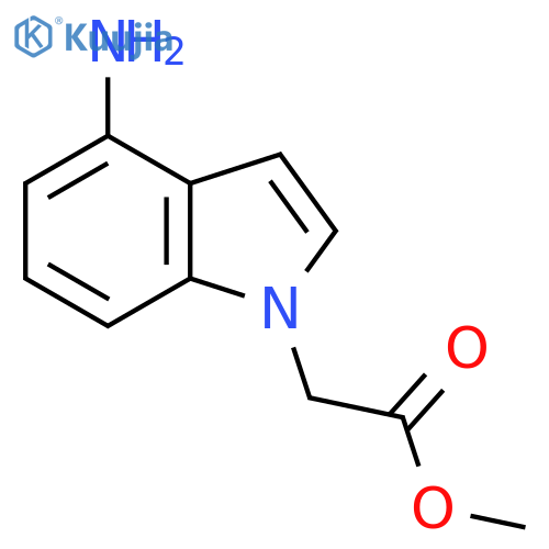 Methyl 2-(4-amino-1H-indol-1-yl)acetate structure
