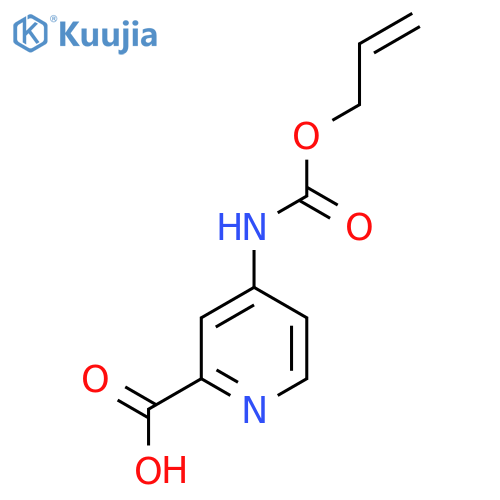 4-{(prop-2-en-1-yloxy)carbonylamino}pyridine-2-carboxylic acid structure