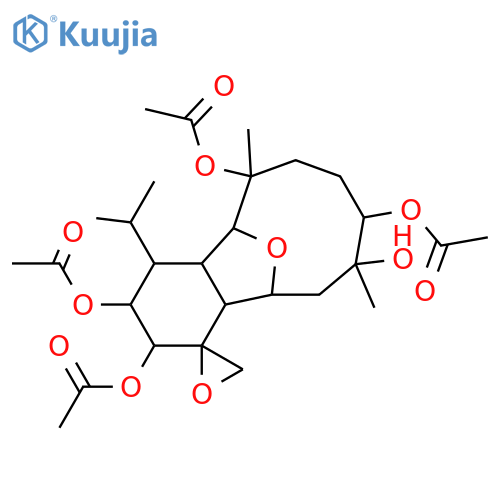 4,18:6,13-Diepoxy-2,3,8,9,12-eunicellanepentol; (2α,3α,4α,8α,9β,12β)-form, 2,3,9,12-Tetra-Ac structure