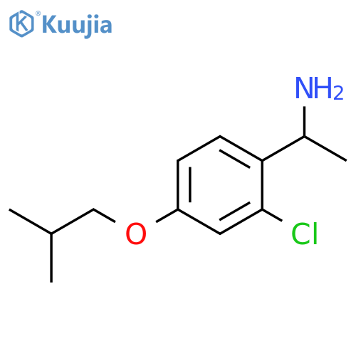 1-(2-Chloro-4-isobutoxyphenyl)-ethylamine structure
