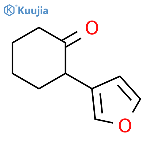2-(furan-3-yl)cyclohexan-1-one structure