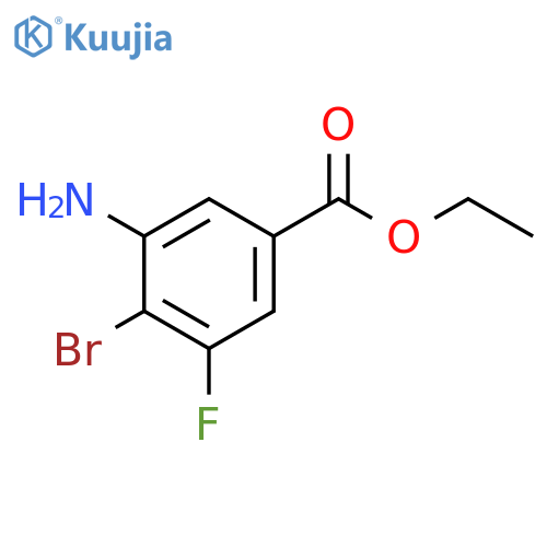 Benzoic acid, 3-amino-4-bromo-5-fluoro-, ethyl ester structure