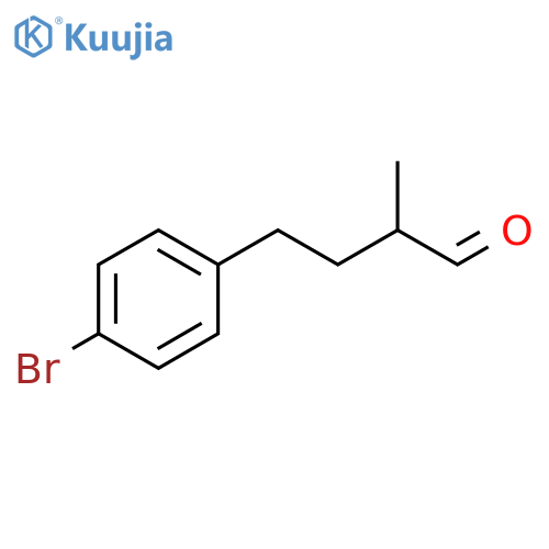 4-(4-bromophenyl)-2-methylbutanal structure