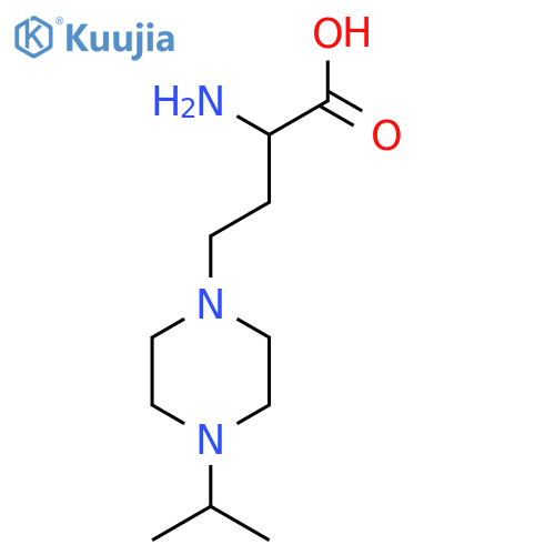 1-Piperazinebutanoic acid, α-amino-4-(1-methylethyl)- structure
