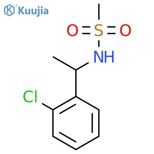 N-[1-(2-chlorophenyl)ethyl]methanesulfonamide structure