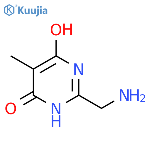 2-(Aminomethyl)-6-hydroxy-5-methyl-3,4-dihydropyrimidin-4-one structure