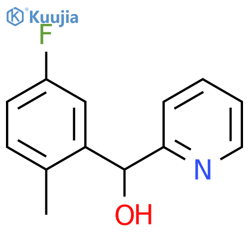(5-fluoro-2-methylphenyl)-pyridin-2-ylmethanol structure