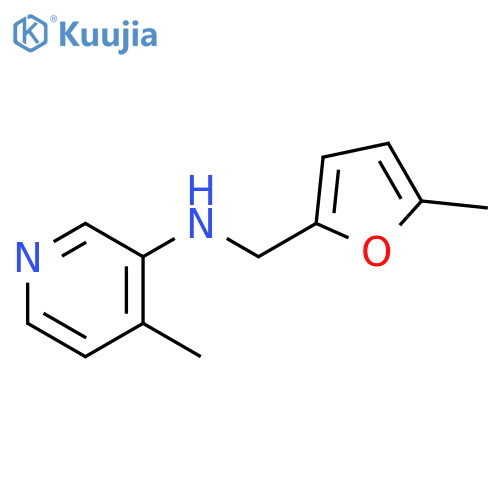4-methyl-N-[(5-methylfuran-2-yl)methyl]pyridin-3-amine structure
