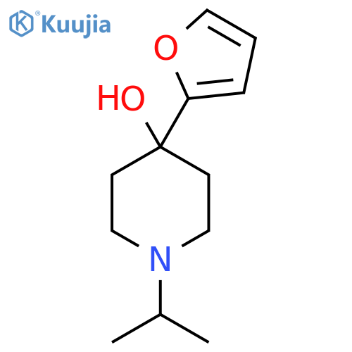 4-(Furan-2-yl)-1-isopropylpiperidin-4-ol structure
