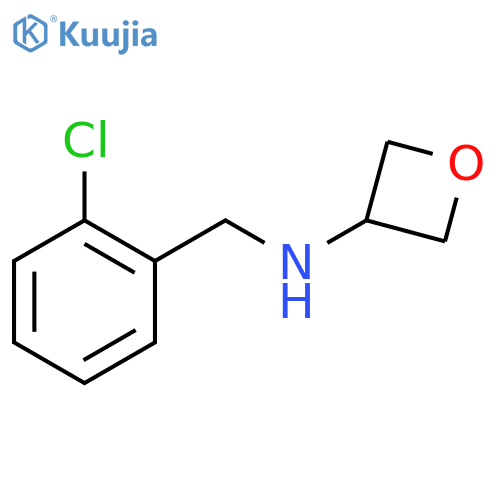 N-[(2-chlorophenyl)methyl]oxetan-3-amine structure