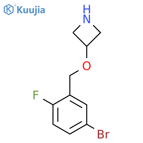 3-[(5-Bromo-2-fluorophenyl)methoxy]azetidine structure