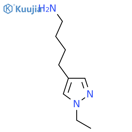 4-(1-ethyl-1H-pyrazol-4-yl)butan-1-amine structure