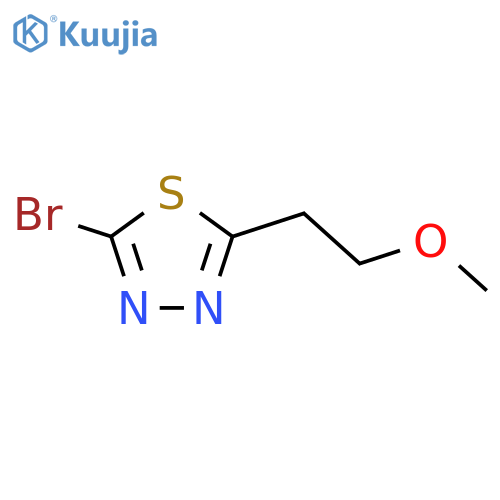 2-Bromo-5-(2-methoxyethyl)-1,3,4-thiadiazole structure